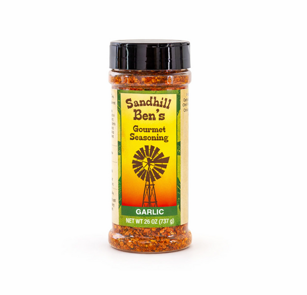 Sandhill Ben's Garlic Dry Rub | Nebraska Small-Batch Garlic Beef Seasoning | Garlic Blend