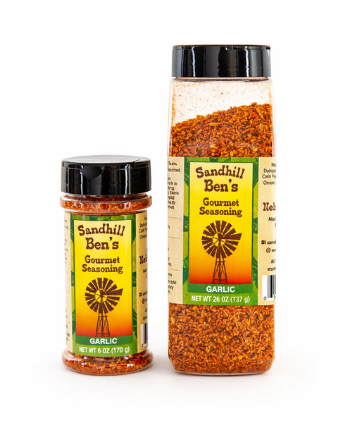 Sandhill Ben's Garlic Dry Rub | Nebraska Small-Batch Garlic Beef Seasoning | Garlic Blend