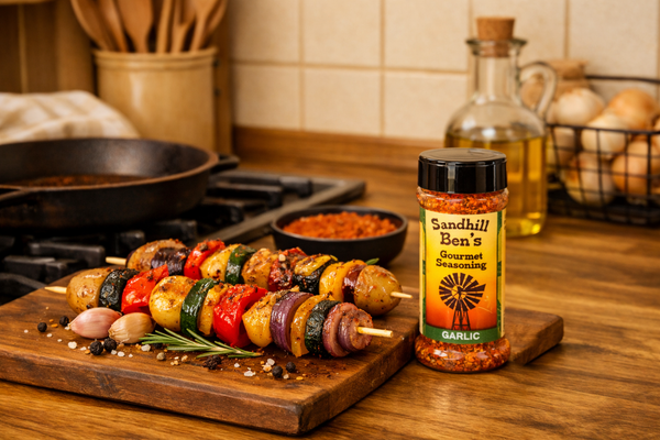 Sandhill Ben's Garlic Dry Rub | Nebraska Small-Batch Garlic Beef Seasoning | Garlic Blend